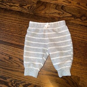 Carter's Gray and White Striped Baby Pants